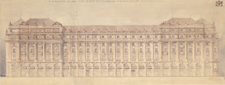 Szabad György irodaház: A Kossuth Lajos tér déli oldalának irányterve